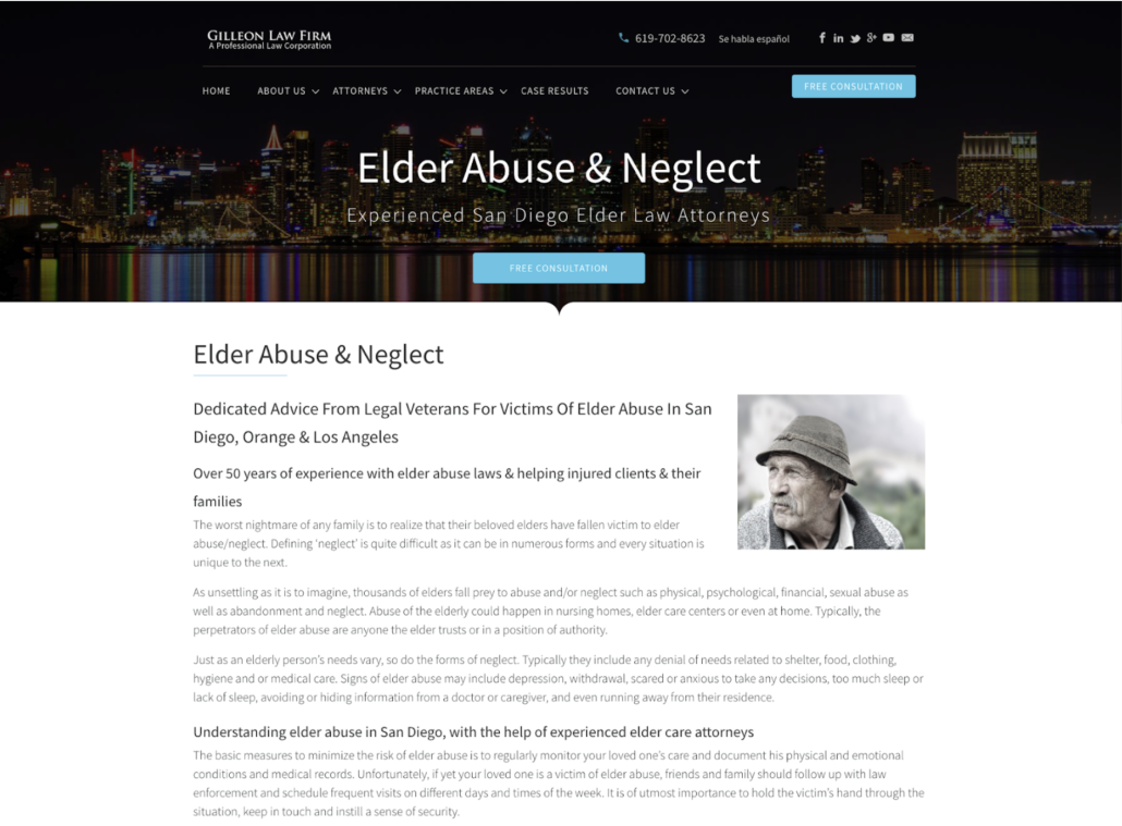 [Article] 5 Best San Diego Elder Abuse Lawyers Gilleon Law Firm